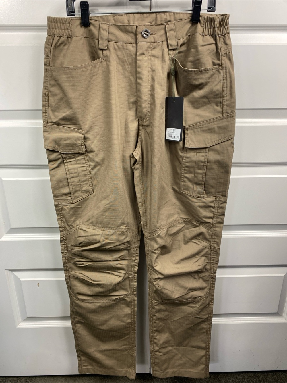 Free Soldier Ripstop Relaxed Fit Tactical Cargo Work  Multi Pocket 34x34 Brown